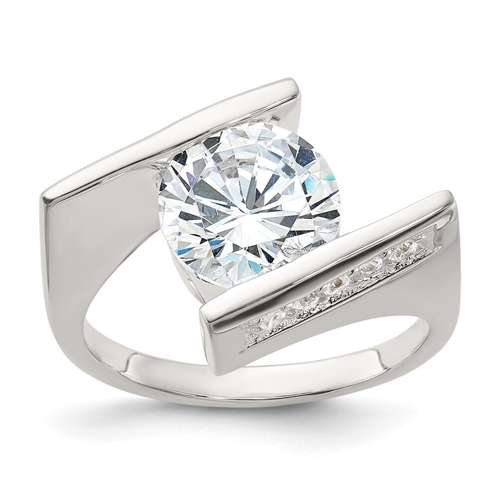 Kazi Luxury Sterling Silver CZ Ring
